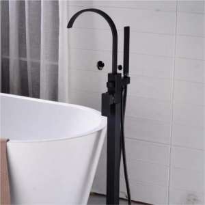 Sierra Freestanding Bath Mixer — Matte Black