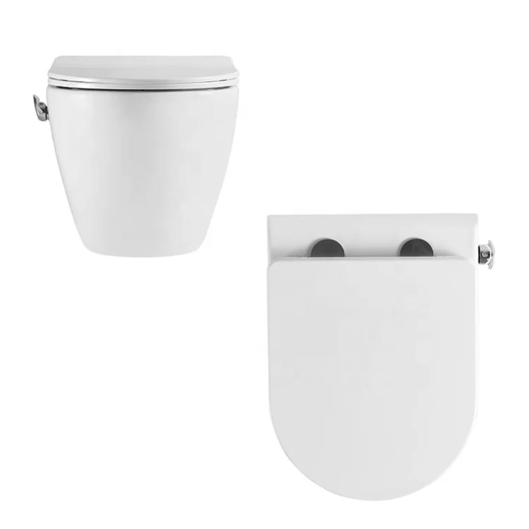Mira Wall-Hung Bidet Toilet White - Image 4