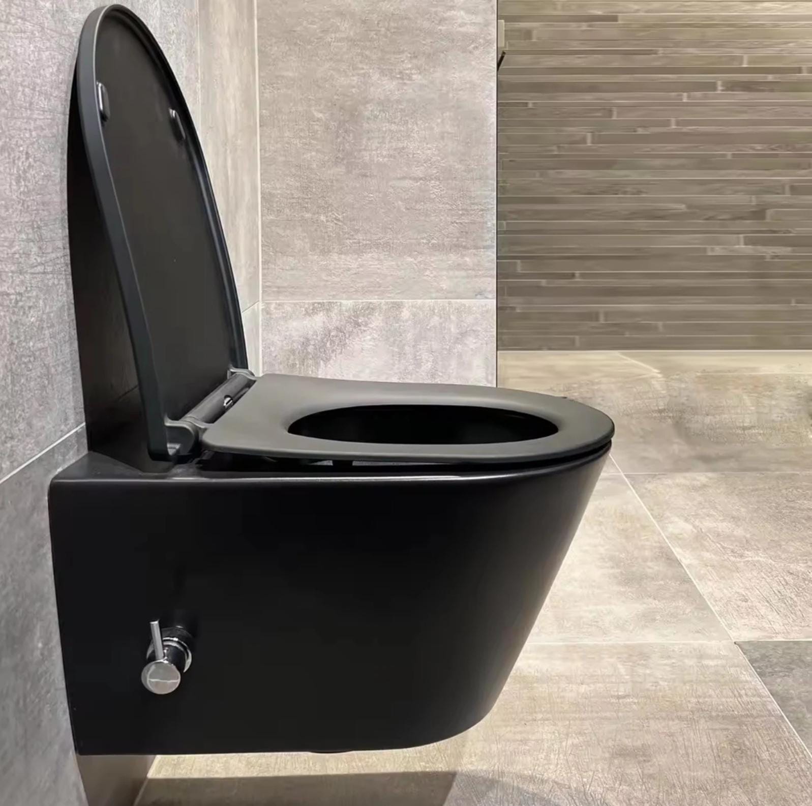 Mira Wall-Hung Bidet Toilet Black - Image 3